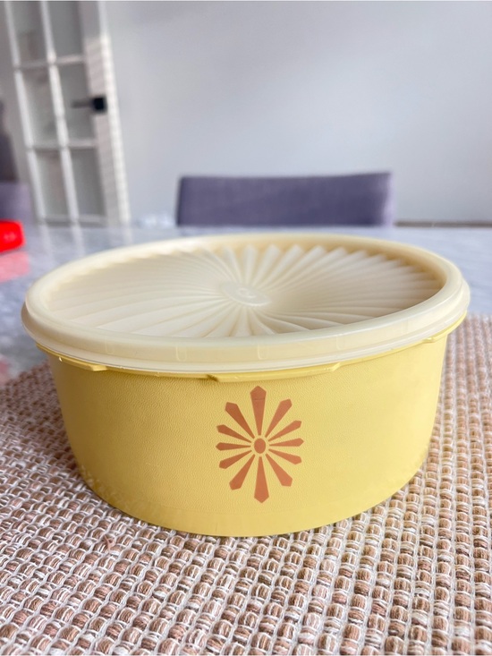 Tupperware Other - Vintage Tupperware Yellow Plastic Storage Container